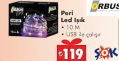 ORBUS PERİ LED IŞIK ZİNCİRİ 10 M fiyat ve kampanya bilgisi